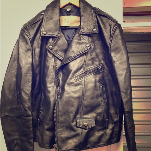 Burberry Brit leather Motocycle Jacket
